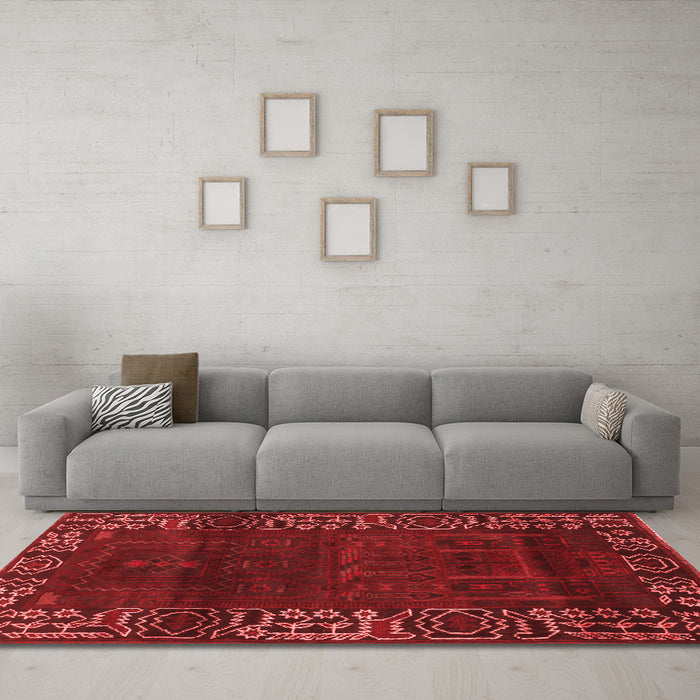 Traditional Red Washable Rugs