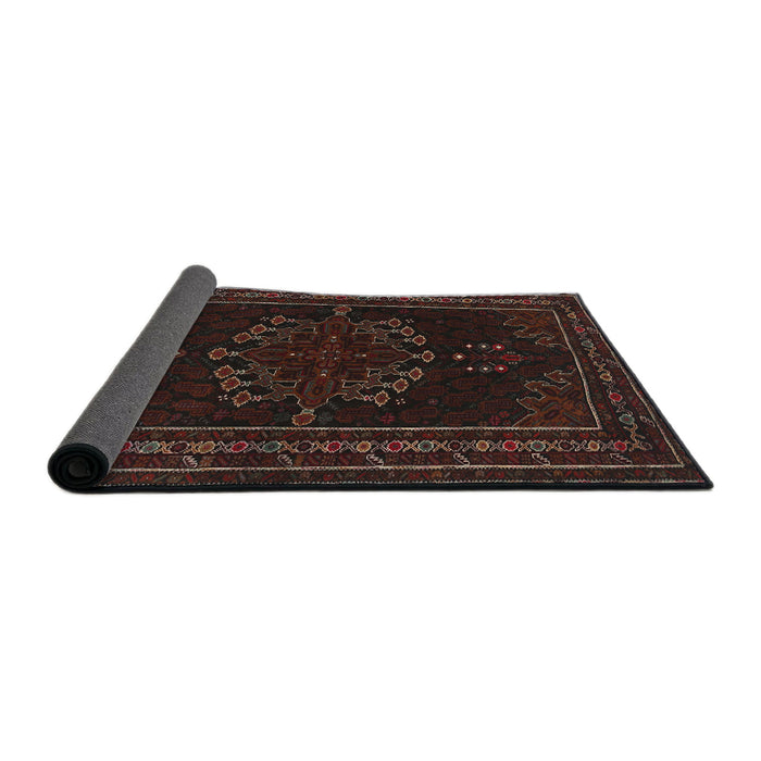 Sideview of Traditional Red Persian Rug, tr1484