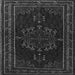 Serging Thickness of Persian Gray Traditional Rug, tr1484gry