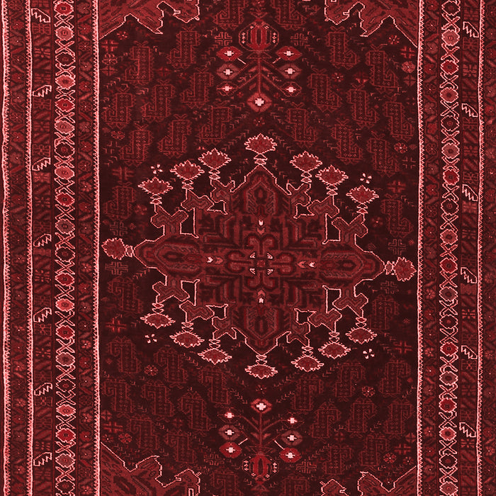 Machine Washable Persian Red Traditional Rug, wshtr1484red
