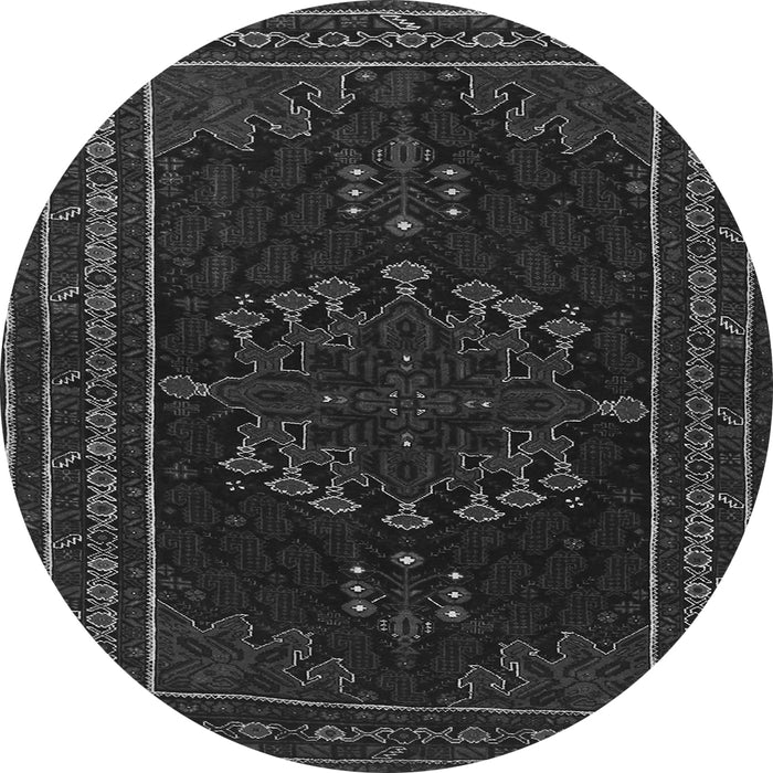 Machine Washable Persian Gray Traditional Rug, wshtr1484gry