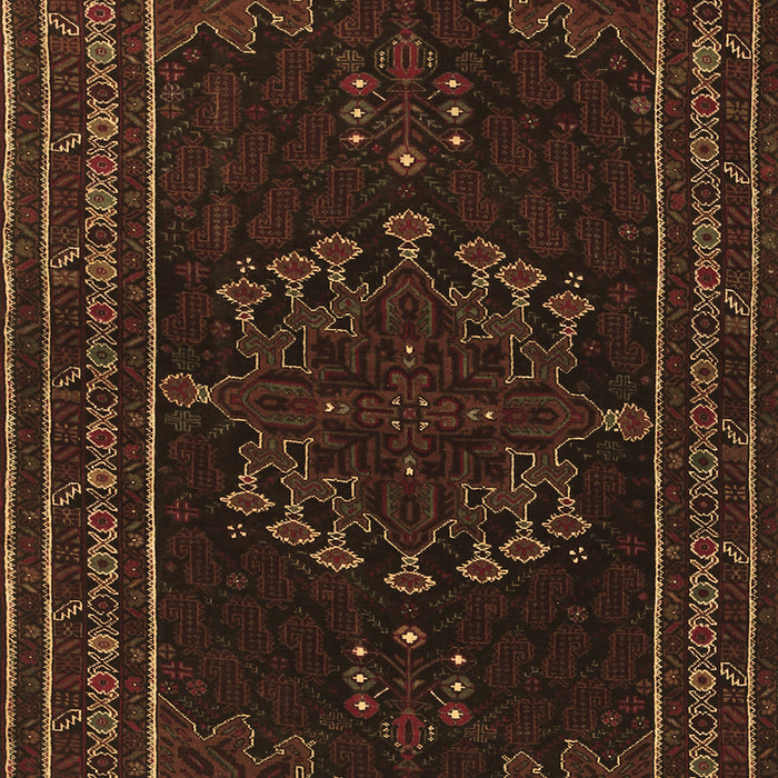Machine Washable Persian Brown Traditional Rug, wshtr1484brn