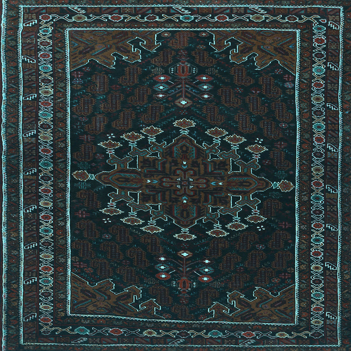 Square Persian Light Blue Traditional Rug, tr1484lblu