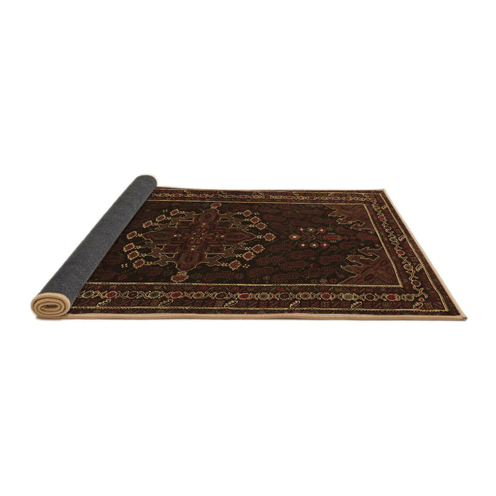 Sideview of Persian Brown Traditional Rug, tr1484brn