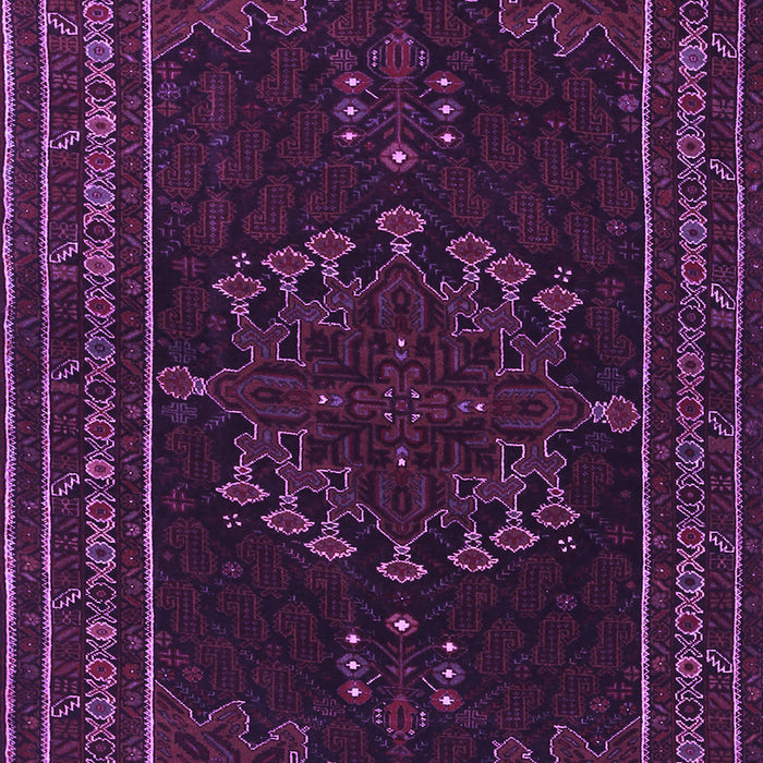 Machine Washable Persian Purple Traditional Area Rugs, wshtr1484pur