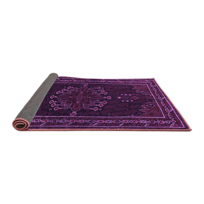 Sideview of Persian Purple Traditional Rug, tr1484pur