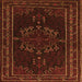 Serging Thickness of Persian Orange Traditional Rug, tr1484org