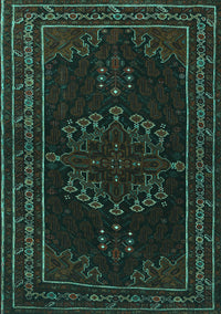 Persian Turquoise Traditional Rug, tr1484turq