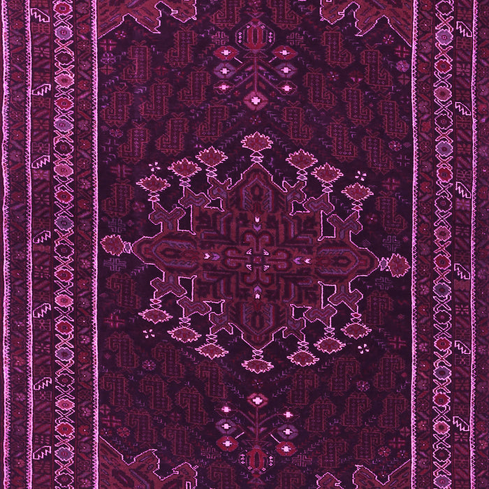 Machine Washable Persian Pink Traditional Rug, wshtr1484pnk