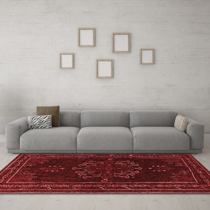 Traditional Red Washable Rugs