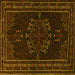 Square Persian Yellow Traditional Rug, tr1484yw