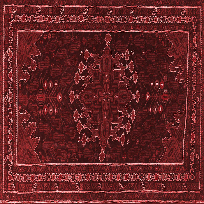 Machine Washable Persian Red Traditional Rug, wshtr1484red
