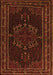 Persian Orange Traditional Rug, tr1484org
