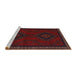 Sideview of Machine Washable Traditional Bakers Brown Rug, wshtr1485