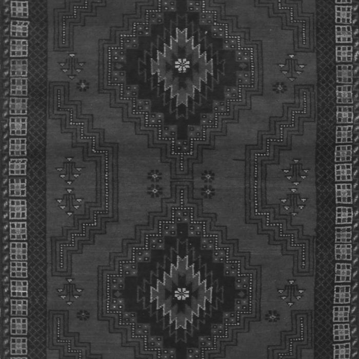 Serging Thickness of Machine Washable Persian Gray Traditional Rug, wshtr1485gry