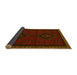 Sideview of Persian Yellow Traditional Rug, tr1485yw