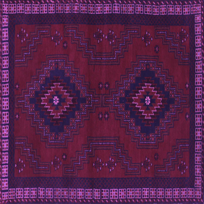 Square Machine Washable Persian Purple Traditional Area Rugs, wshtr1485pur