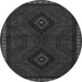Square Persian Gray Traditional Rug, tr1485gry