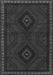 Persian Gray Traditional Rug, tr1485gry
