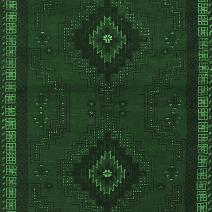Machine Washable Persian Emerald Green Traditional Area Rugs, wshtr1485emgrn
