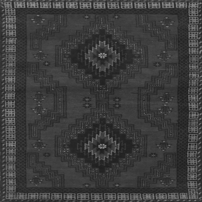 Round Machine Washable Persian Gray Traditional Rug, wshtr1485gry
