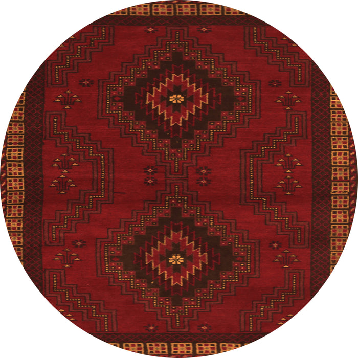 Square Persian Orange Traditional Rug, tr1485org