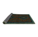 Sideview of Persian Turquoise Traditional Rug, tr1485turq