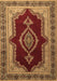 Machine Washable Persian Brown Traditional Rug, wshtr1486brn