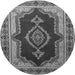 Square Persian Gray Traditional Rug, tr1486gry