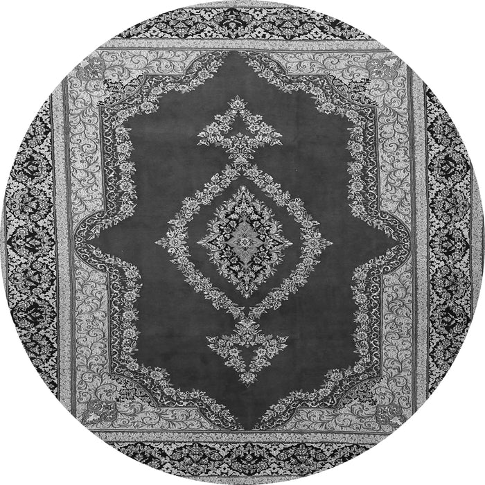 Machine Washable Persian Gray Traditional Rug, wshtr1486gry