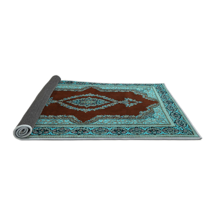 Sideview of Persian Light Blue Traditional Rug, tr1486lblu