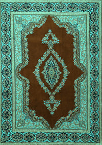 Persian Turquoise Traditional Rug, tr1486turq