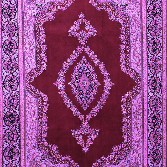 Machine Washable Persian Purple Traditional Area Rugs, wshtr1486pur