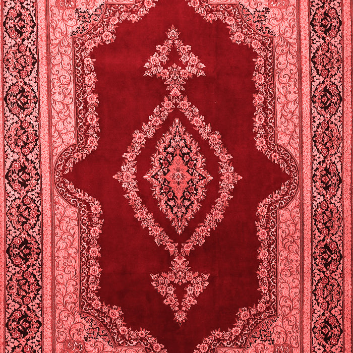 Machine Washable Persian Red Traditional Rug, wshtr1486red
