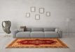 Machine Washable Persian Orange Traditional Area Rugs in a Living Room, wshtr1486org