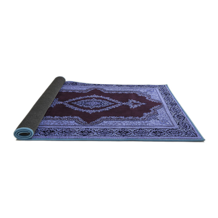 Sideview of Persian Blue Traditional Rug, tr1486blu