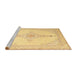 Sideview of Machine Washable Traditional Chrome Gold Yellow Rug, wshtr1487