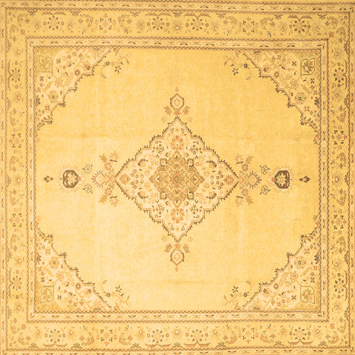Square Persian Brown Traditional Rug, tr1487brn