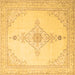 Square Persian Brown Traditional Rug, tr1487brn