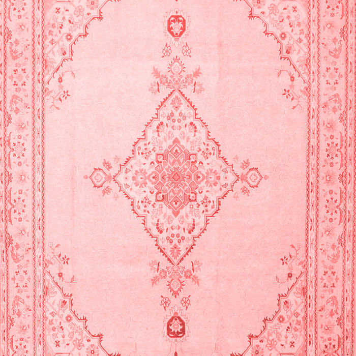 Machine Washable Persian Red Traditional Rug, wshtr1487red