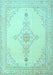 Machine Washable Persian Light Blue Traditional Rug, wshtr1487lblu