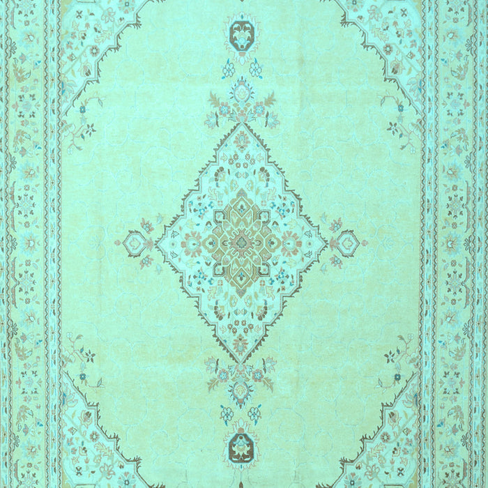 Machine Washable Persian Light Blue Traditional Rug, wshtr1487lblu