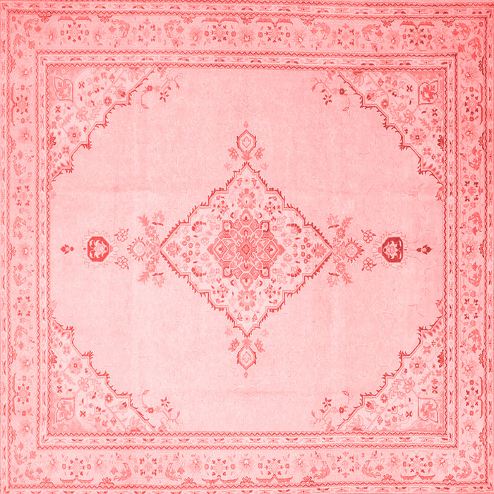 Machine Washable Persian Red Traditional Rug, wshtr1487red