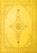 Machine Washable Persian Yellow Traditional Rug, wshtr1487yw