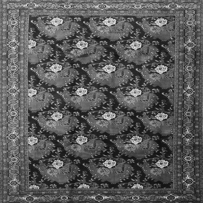 Serging Thickness of Persian Gray Traditional Rug, tr1488gry