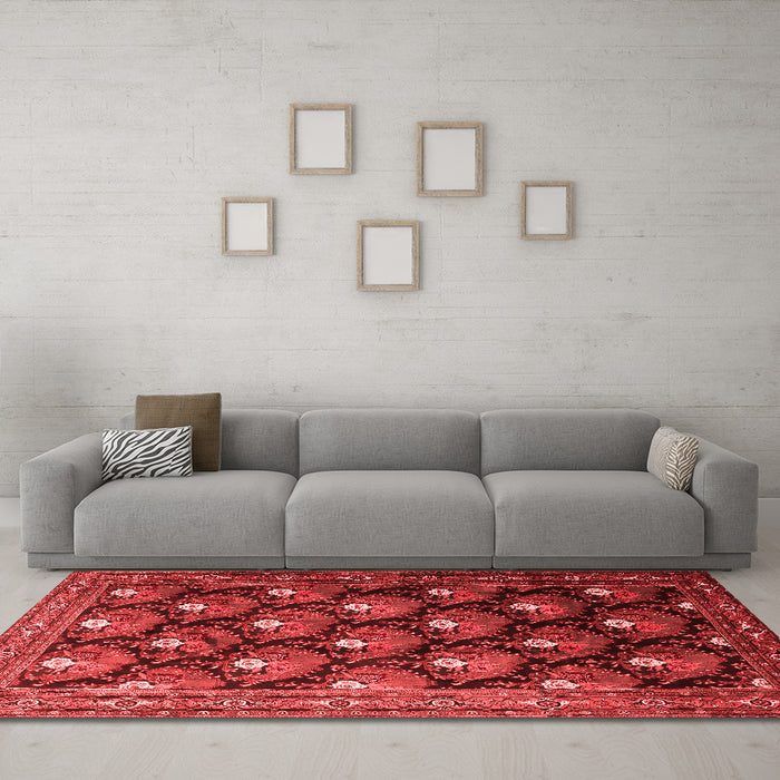 Traditional Red Washable Rugs
