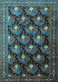 Persian Light Blue Traditional Rug, tr1488lblu