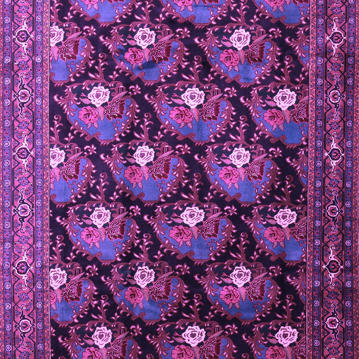 Machine Washable Persian Purple Traditional Area Rugs, wshtr1488pur