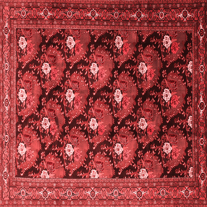 Machine Washable Persian Red Traditional Rug, wshtr1488red