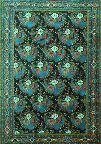 Persian Turquoise Traditional Rug, tr1488turq